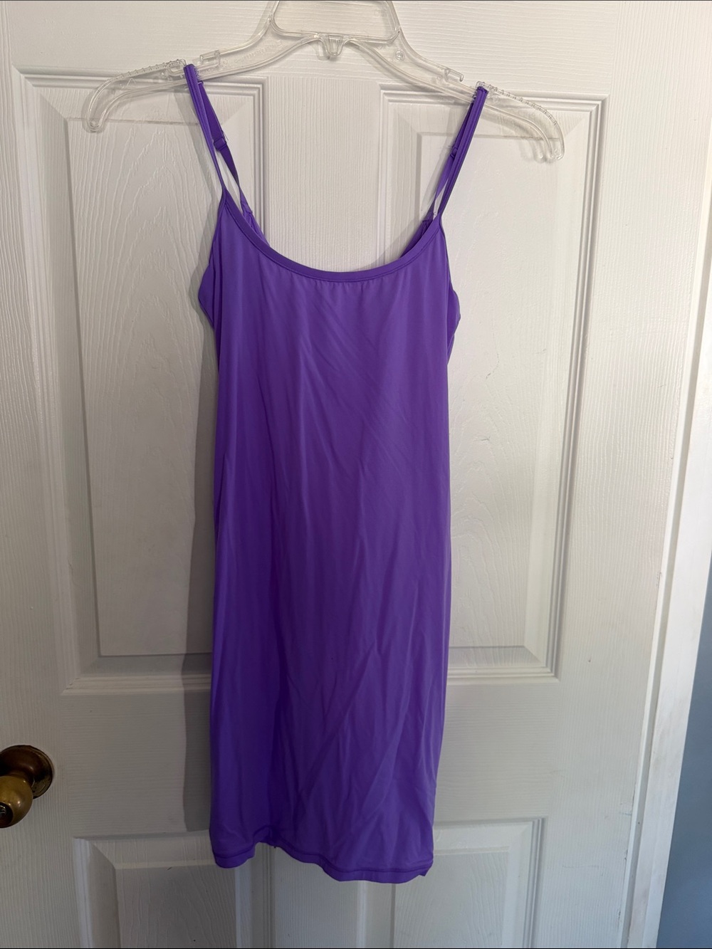 SKIMS Lavender Slip Chemise with Adjustable Spaghetti Straps